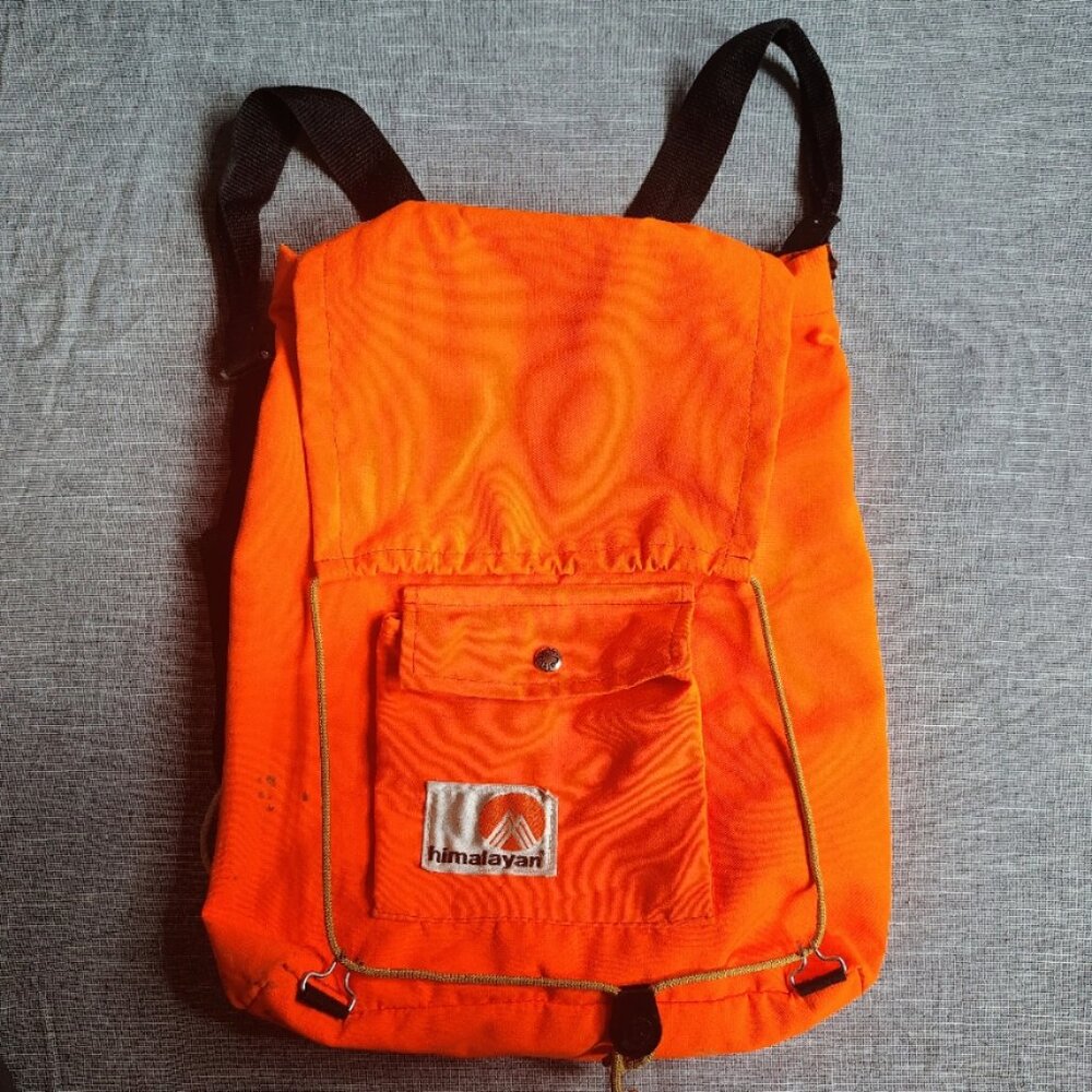 Vintage Himalayan Industries Hunting‎ Backpack Small Game Bag Orange Hi Vis